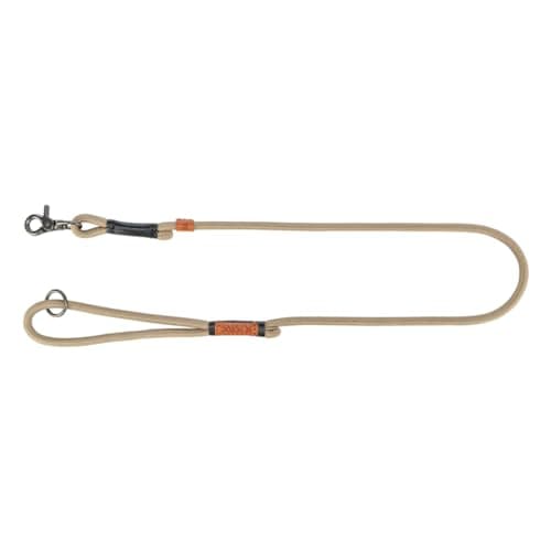 TRIXIE Hundeleine BE Nordic Leine S–M, 1,00 m ø 8 mm in Sand/schwarz - umweltfreundliche Hundeleine mit nordischem Charme - für kleine bis mittelgroße Hunde - 17204 Öko