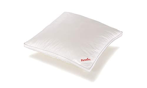 PARADIES Kissen 80x80 cm Softy fest Bio, Öko-Tex Zertifiziert Standard 100 Klasse 1, medizinisch getestet, Kopfkissen mit Reißverschluss Bio Öko