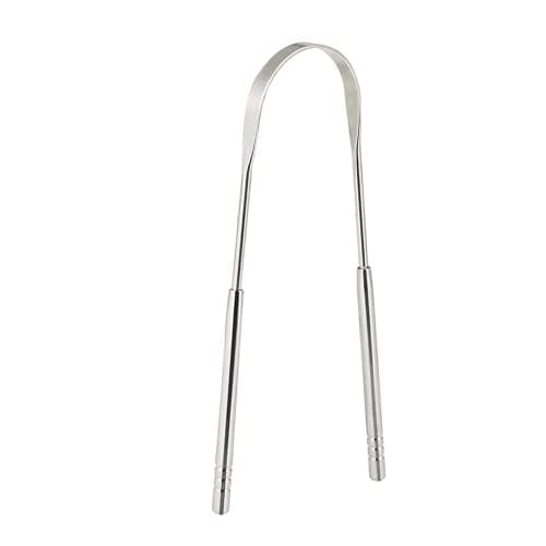 Zungenreiniger Edelstahl, "U"-Form Tongue Scraper, Tongue Cleaners, Sicher und Komfortabel, Fördern Sie die Mundhygiene