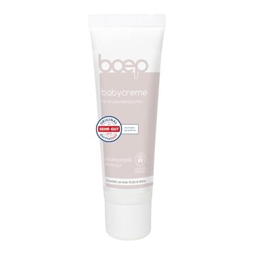 boep Babycreme | Vegane Naturkosmetik Gesichtscreme für Babys & Kinder | Empfohlen von Hebammen | Mit Bio Calendula, Bio Sheabutter & Mandelöl | Entwickelt von einer Ärztin & Mama (50 ml) Bio Vegan