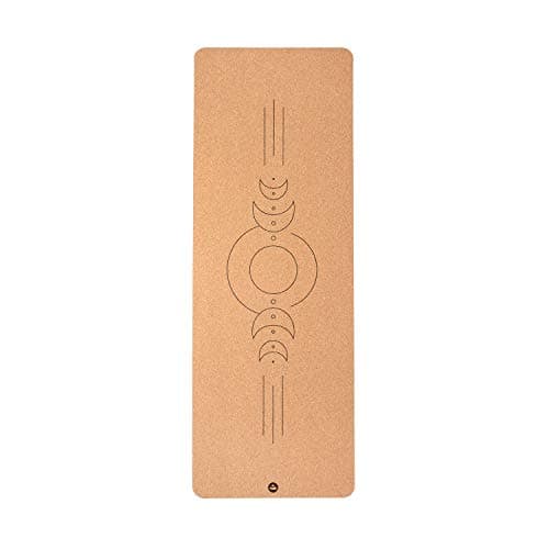 bodhi Yogamatte Kork | 4 mm | 100% Nachhaltig & Ökologisch | Hohe Rutschfestigkeit | Yoga Matte aus Kork & Naturkautschuk | Ideal für Hot Yoga | 185 x 66 x 0,4 cm | Luna Bio Öko