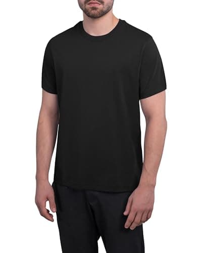 HRM Herren Luxury Roundneck Tee I Premium T-Shirt Herren Rundhalsausschnitt aus 100% Bio-Baumwolle I Basic T-Shirt bis 60°C waschbar I Hochwertige & nachhaltige Herren-Bekleidung Bio Öko