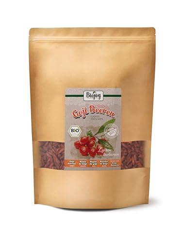 Biojoy BIO-Gojibeeren getrocknet (1 kg), ganze und ungeschwefelte Wolfsbeeren Bio