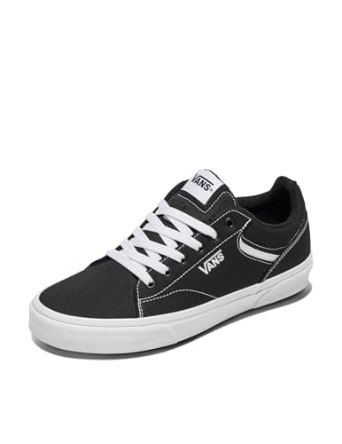 Vans Seldan Herren Sneaker, Canvas Black White, 43 EU