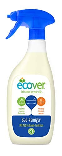 Ecover Badreiniger (6x500 ml), nachhaltige Sauberkeit mit pflanzenbasierten Inhaltsstoffen, kraftvoller Reiniger entfernt Seifenrückstände und Kalk, 6 Stk. Bio Öko Vegan