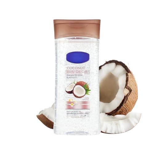 Kokosöl Körperlotion - Body Oil Gel mit Shea Butter - Coconut Miracle Oil für sehr trockene Haut - Kokosnussöl Massageöl - Feuchtigkeitsspendende Bodylotion Damen - Coco Körperpflege Bio Öko