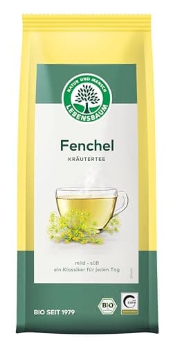 Lebensbaum Fenchel Tee, Bio-Kräuterteemischung, Klassischer Fencheltee, mild und aromatisch, lose 150 g Bio Öko