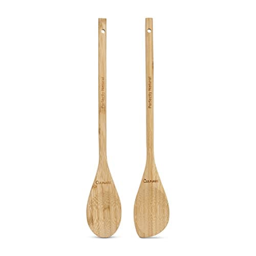 Culinare Naturals 2 Stücke Kochlöffel Set, aus natürlichem Bambus, 31cm, Küchenhelfer-Set, C70019 Öko