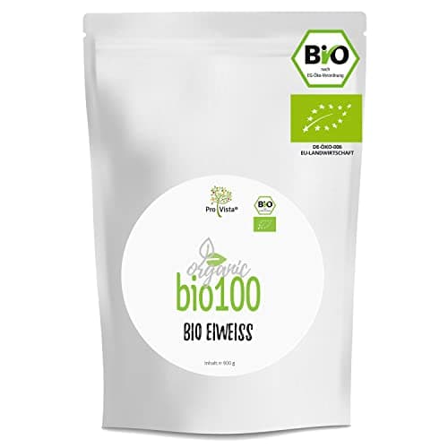 ProVista Bio Protein Natural - Eiweiss-Shake - Micellar Casein aus Bio-Milch ohne künstliche Zusatzstoffe 900g (Bio Casein) Bio Öko
