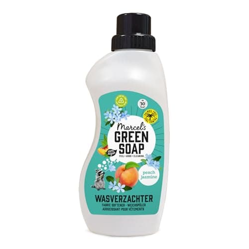 Marcel's Green Soap - Weichspüler Pfirsich & Jasmin - Weichspüler - Frei von Plastik und Palmöl - Umweltfreundlich - Vegan - 750ml - Bio - Öko - Vegan - Recycling