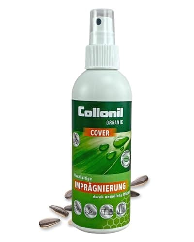 Collonil Organic Cover 200 ml nachhaltige Imprägnierung mit natürlichen Wachsen - Schützt Schuhe, Taschen & Kleidung vor Schmutz und Nässe Bio Öko