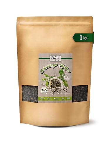 Biojoy BIO-Schwarzer Pfeffer ganz (1 kg), ganze Pfefferkörner, ideal für die Mühle (Piper nigrum) Bio Öko
