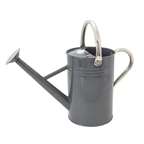 Kent & Stowe Cool Grey Gießkanne aus verzinktem Stahl, 4,5 l, rostbeständig, klassisches Gartenwerkzeug