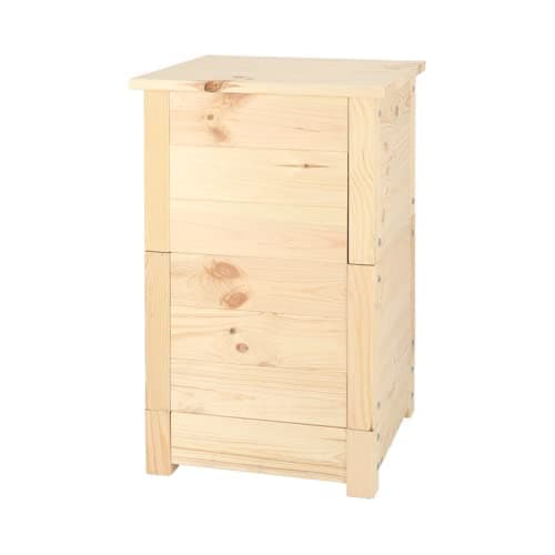 Esschert Design Wurmkiste aus Holz, Wurmkiste, Biomülleimer, Wurmfarm, Holzkomposter, natur Bio Öko