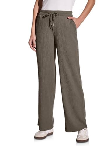 Wide Leg Hose mit Struktur