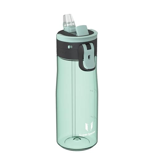 Sparrow Trinkflasche - TouchFlow Tritan Wasserflasche - 750ml - BPA-frei - Sportflasche Auslaufsicher - Trinkflaschen mit Strohhalm für Sport, Outdoor - Leicht, Nachhaltig Öko