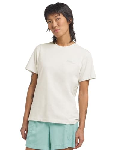 Jack Wolfskin Damen Essential W T-Shirt, Cotton White, M EU Bio Öko