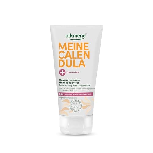 alkmene Regenerierendes Handkonzentrat mit Calendula für strapazierte Hände 75 ml - Handcreme für sehr trockene & rissige Hände - vegane Hand Creme für Männer & Frauen - Handpflege Bio Vegan