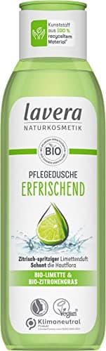 lavera Pflegedusche Erfrischend - Bio-Limette & Bio-Zitronengras - Naturkosmetik - vegan - Duschgel - pH-hautneutral - reinigt besonders sanft - 1 x 250 ml Bio Vegan