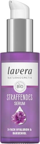lavera Straffendes Serum - vegan - Naturkosmetik - 3-fach-Hyaluron & und dem Power-Wirkstoff Bakuchiol - ohne Nanopartikel - ohne Alkohol - Feuchtigkeit und Pflege - 30 ml (1 Stück) Bio Vegan