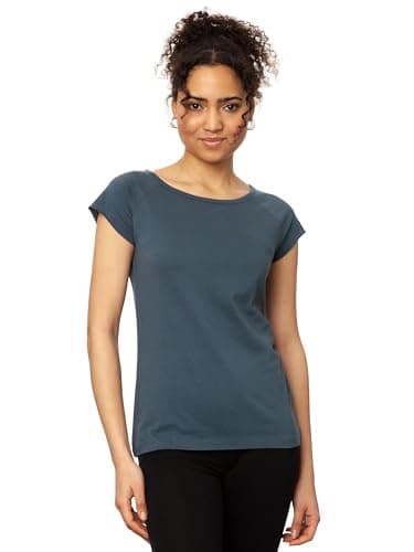 FellHerz Damen T-Shirt Thundercloud, Bio & Fair aus 100% Bio-Baumwolle und unter fairen Bedingungen hergestellt, nachhaltig, vegan, ökologisch (S) Bio Öko Vegan