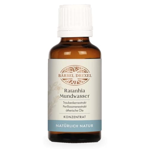 Ratanhia Mundwasser Konzentrat ohne Flourid auf Basis der Naturheilkunde (30 ml) Bärbel Drexel