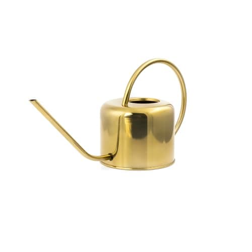 Kikkerland WC01 Gießkanne, Metall, Gold, 37.5 x 13 x 19.5 cm