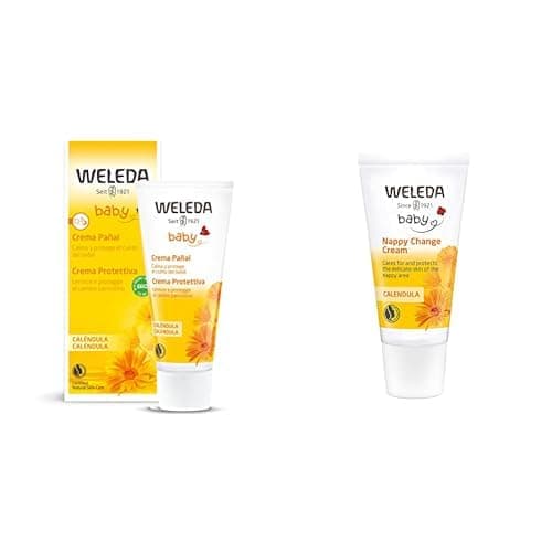 WELEDA Bio Baby Calendula Wundschutzcreme 75ml & Bio Baby Calendula Wundschutzcreme 30ml - Naturkosmetik Babypflege Windelcreme Bio