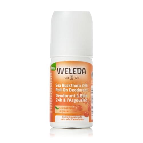 WELEDA Bio Sanddorn 24h Deo Roll-on, natürliches Naturkosmetik Deodorant mit frischem Sanddorn Duft, wirksamer Schutz vor Körpergeruch, 24 Stunden zuverlässig ohne Aluminium (1 x 50 ml) Bio
