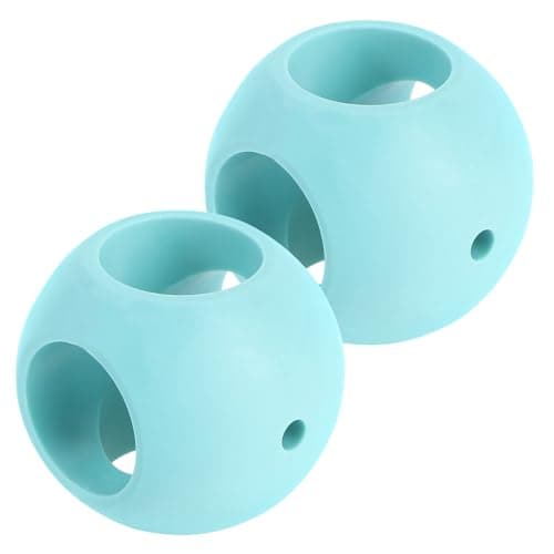Veemoon 2 Stück Magnetische Waschkugeln Dunkelgrün Wäscheball Waschmaschine Fusselentferner Haarfänger Nachhaltig Langlebig Waschmittelersatz Öko