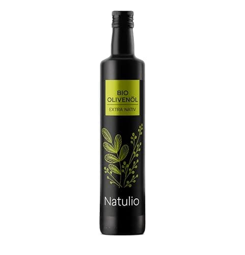 Natulio Olivenöl Bio extra nativ - aus dem Süden Kretas - mild, fruchtig, leicht scharf - der Allrounder in deiner Küche - 500ml - zertifiziert nach DE-ÖKO-006 Bio Öko
