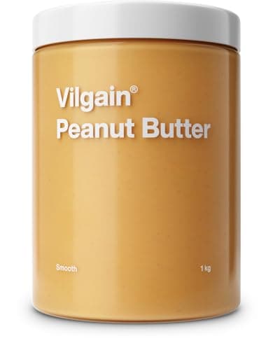 Vilgain BIO Erdnussbutter 1kg – 100% natürlich, ohne Zucker & Palmöl, vegan, crunchy, reich an Eiweiß & Vitaminen, Bio-Qualität, ideal für Brotaufstriche, gesunde Rezepte & Snacks (1000g, Feine) - Bio - Öko - Vegan
