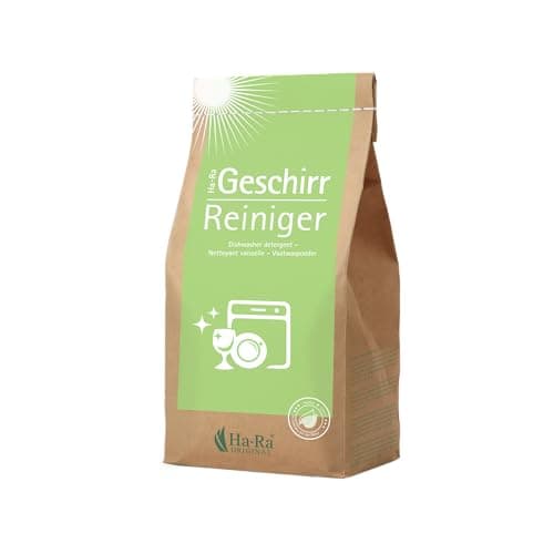 Ha-Ra Spülmaschinen Pulver 1,7 kg Packung I kraftvoll, ökologisch & ergiebig I nachhaltiger Geschirrspüler I Geschirr-Reiniger Spülmaschine I leicht biologisch abbaubar I materialschonend - Bio - Öko - Vegan