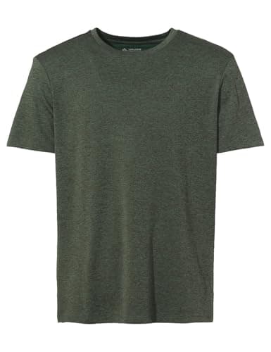 VAUDE Essential T-Shirt für Herren in Agave, Größe L – Schnelltrocknendes & pflegeleichtes Sport Shirt, Atmungsaktives Outdoor T-Shirt mit Rundhals, Ideal für Fahrradreisen, Wandern & Trekking Öko