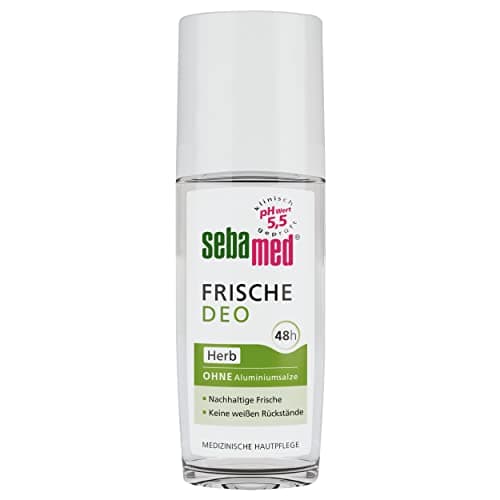 SEBAMED Frische Deo herb , zuverlässiger Schutz vor Körpergeruch, Spray mit 48 Stunden Wirkung, nachhaltige Frische, keine weißen Rückstände, ohne Aluminiumsalze, 75 ml Öko
