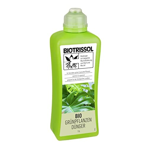 COMPO Bio Grünpflanzendünger, Dünger für alle Grünpflanzen und Palmen, 100 % pflanzliche Inhaltsstoffe, Vegan, 1 L, BIOTRISSOL Bio Öko Vegan