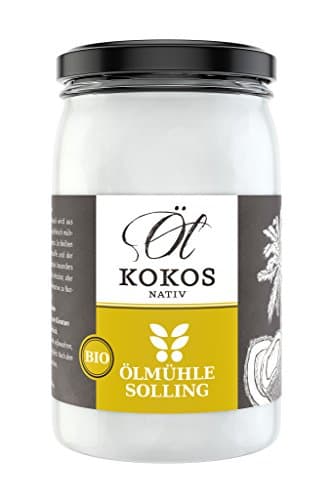 ÖLMÜHLE SOLLING - BIO Kokosöl | 100% natives Bio-Kokosnussöl | Ideal geeignet zum Braten, Backen und Frittieren, als Haut-& Haarpflege sowie für Hunde und Katzen | Inhalt: 250 ml Bio