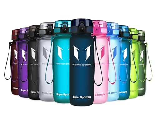 Super Sparrow Trinkflasche - Tritan Wasserflasche - 500ml - BPA-frei - Ideale Sportflasche - Sport, Wasser, Fahrrad, Fitness, Uni, Outdoor - Leicht, Nachhaltig Öko