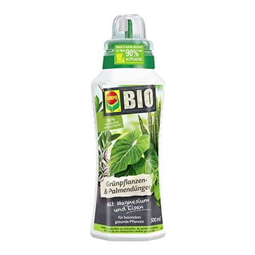 COMPO BIO Grünpflanzendünger und Palmendünger, 100% natürliche Inhaltsstoffe, Flüssig-Dünger, 500 ml Bio Öko