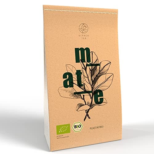Alpaca Tea | Premium Bio Yerba Mate Tee 1kg | nachhaltig durch Graspapier | lose getrocknete Yerba Mateblätter aus Brasilien | plastikfrei Bio Öko