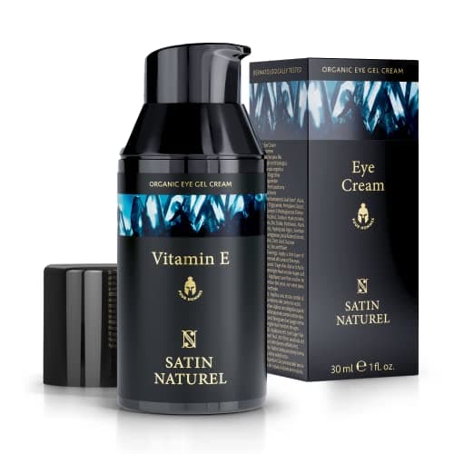 Satin Naturel Augencreme 30ml mit Hyaluron, Vitamin E & Arganöl – Belebende Pflege gegen müde Haut und Augenringe – Gesichtspflege Vegan Bio Vegan