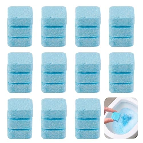 WC Aktiv Tabs,Starker Toilettenreiniger gegen Kalk & Urinstein, Wc Frisch,Wc Reiniger,Toilettenreiniger,Putzmittel,Cleaning Block wc,Umweltfreundlich mit Aktivsauerstoff, 30 Tabs Zitronenduft Bio Öko