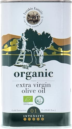 Lyrakis Family Olivenöl BIO 1l – Griechisches Natives Olivenöl Extra, Zertifiziert BIO,Premium Erste Kaltpressung, Reich an Polyphenolen, Koroneiki Oliven, Neue Ernte aus Kreta – Seit 1975 Bio Öko