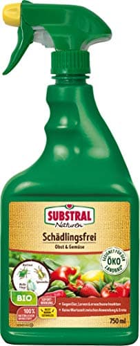 Substral Naturen Bio Schädlingsfrei Obst und Gemüse, Natürliches Mittel gegen Schädlinge an Pflanzen, 750 ml Flasche Bio Öko