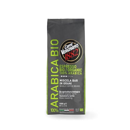 Caffè Vergnano 1882 Kaffeebohnen 100% Arabica Bio - 1 Packung enthält 1 Kg Bio Öko