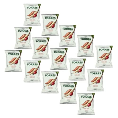 Torres | Gemüsechips auf Basis von Rote Bete, Pastinaken und Süßkartoffeln | Veganes gebratenes Gemüse - 15 x 90 Gr | Gemüsechips Chips - Öko - Vegan