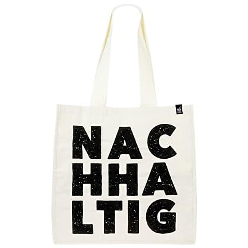 Fair Trade große Einkaufstasche/Stofftasche NACHHALTIG - 100% Baumwolle Öko