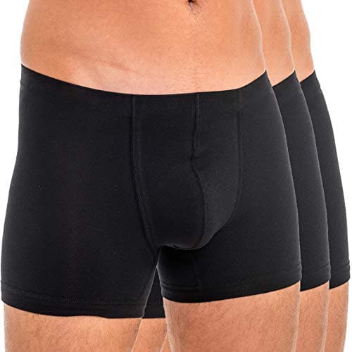 HERMKO 3901 3er Pack Herren Boxershorts Pant aus 100% Bio-Baumwolle, Größe:D 7 = EU XL, Farbe:schwarz Bio