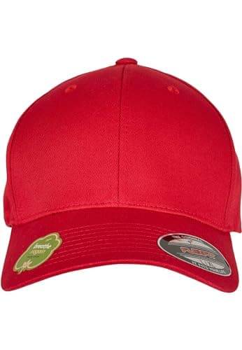 Flexfit Organic Cotton Cap, red, S/M - Bio - Öko