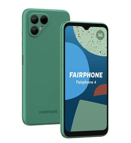 Fairphone 4 5G nachhaltiges Smartphone (8GB RAM | 256 GB, 6.3” Full HD+, Qualcomm Snapdragon 750G, dual SIM), Android, Grün Öko